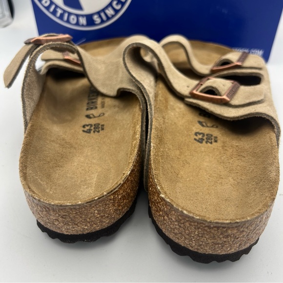 Birkenstock Arizona Suede Leather Taupe Men’s EU43 US 10-10.5 NEW With Box. - Picture 6 of 13